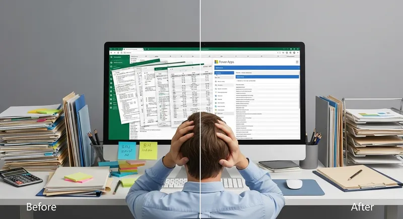 Transformation digitale avant/après d'un bureau en Valais — modernisation IT par Jump Online Sion