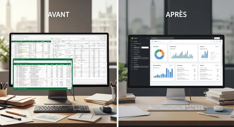 Automatisation des processus — transformation avant/après avec Power Automate pour PME en Valais